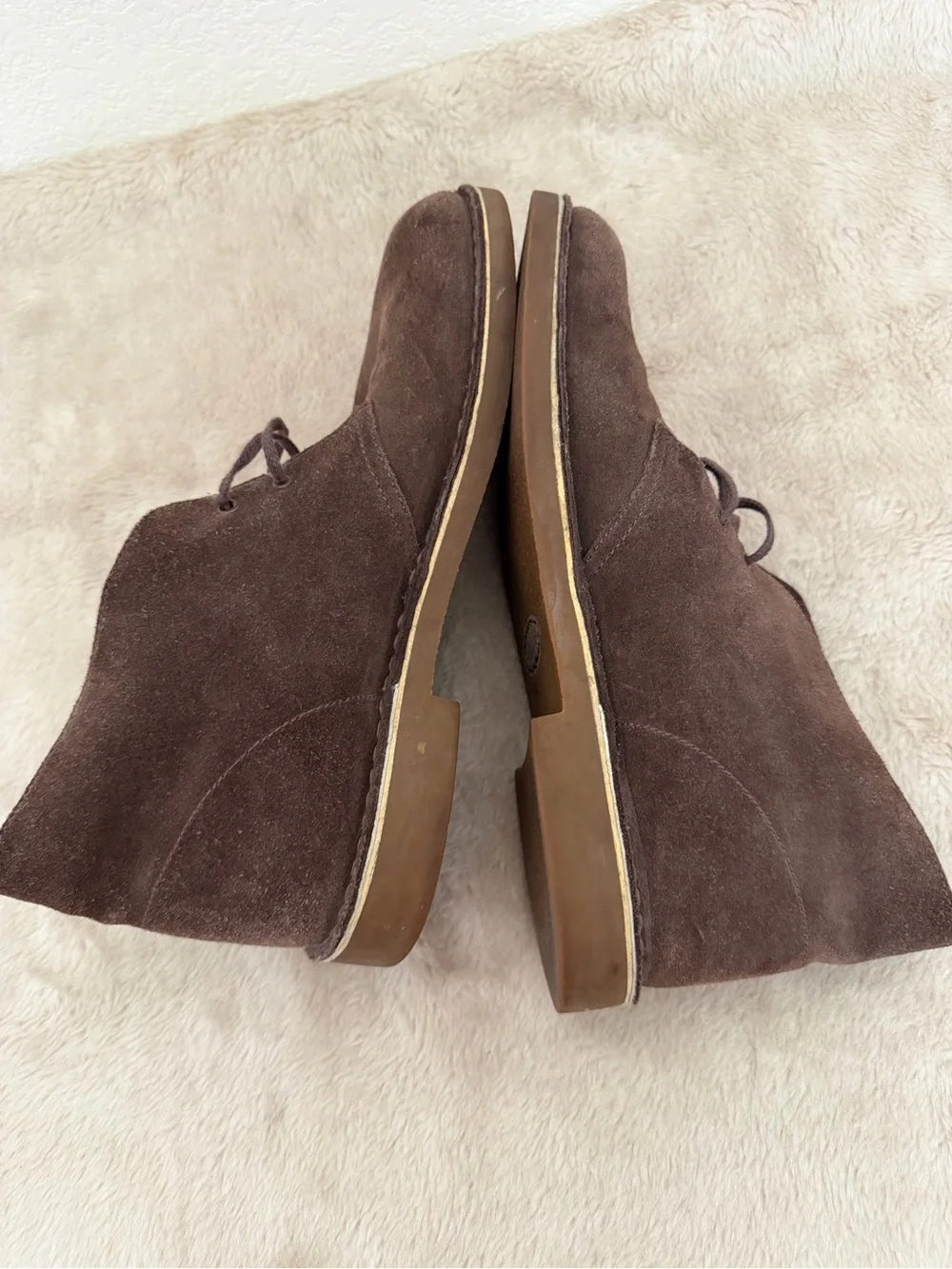 Clarks Men’s Bushacre 2 Brown Suede Leather Chukka Boots Size 11.5